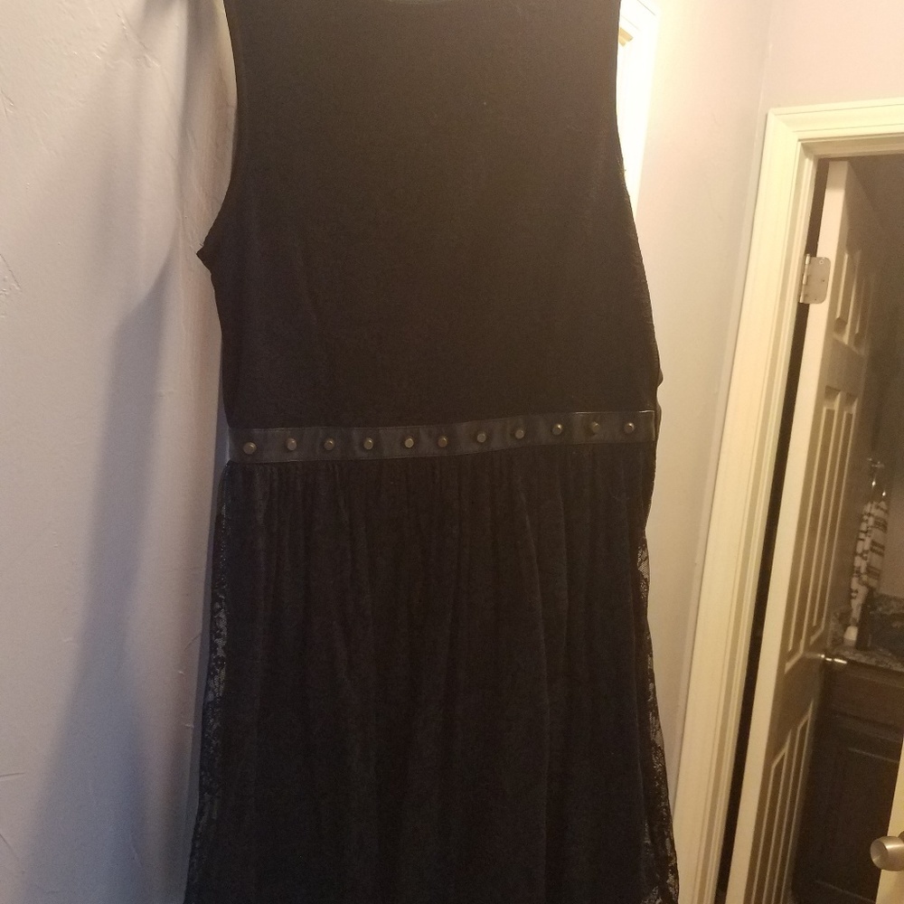 Black lace dress